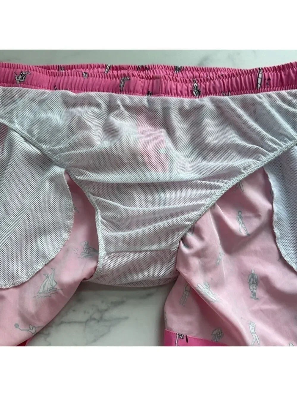 Bermies Pink Beach Swim Shorts Swimwear Size XL